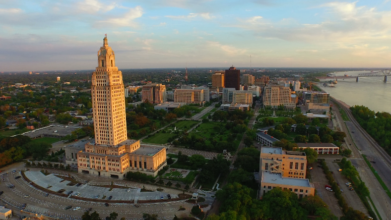 0007 aerial arc left Louisiana State Capitol