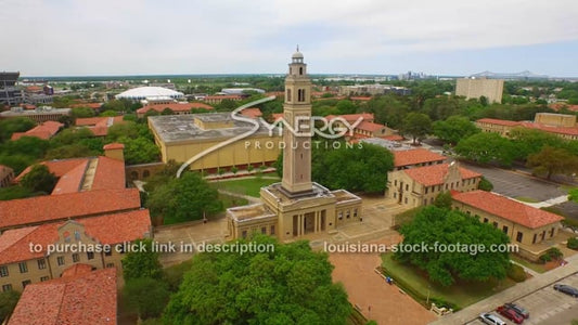 2879 LSU Bell Tower sweep right aerial
