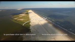 0532 coastal restoration video Grand Isle Louisiana Coast stock footage