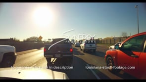 1099 stop and go traffic stock footage video interstate 10 i10