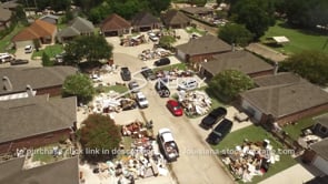 0283 Gutted homes aerial view after flooding in Louisiana