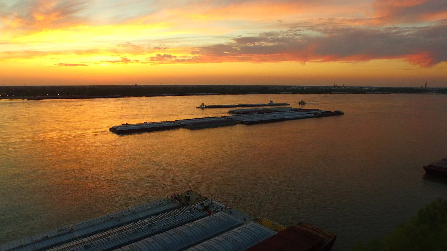 Mississippi river stock footage video