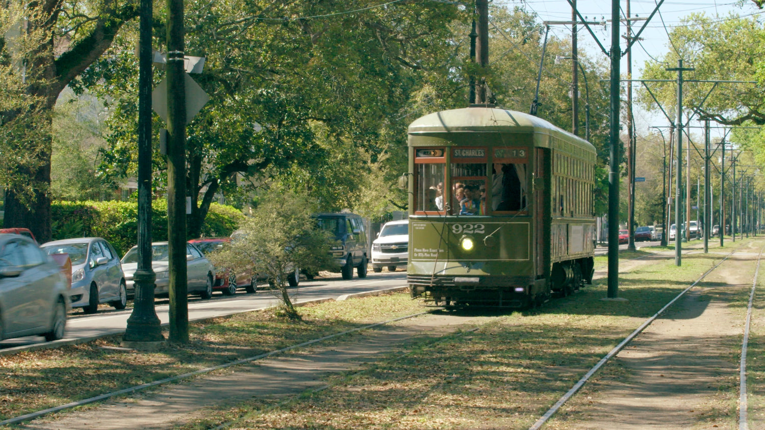New Orleans Streetcar stock footage video