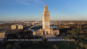 2496 Louisiana State Capitol in Baton Rouge aerial