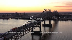 2528 Baton Rouge bridge interstate bridge evening aerial