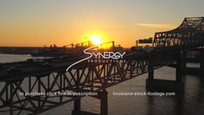 2563 sunset over port of Baton Rouge