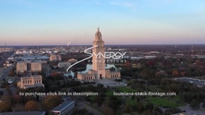 2499 Louisiana State Capital aerial video