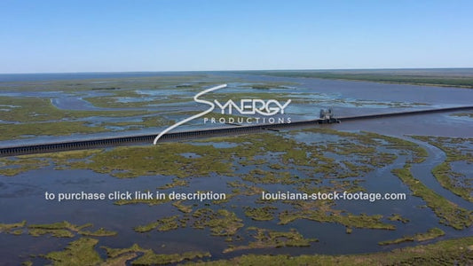 2824 Dramatic land loss aerial New Orleans Louisiana storm surge protection