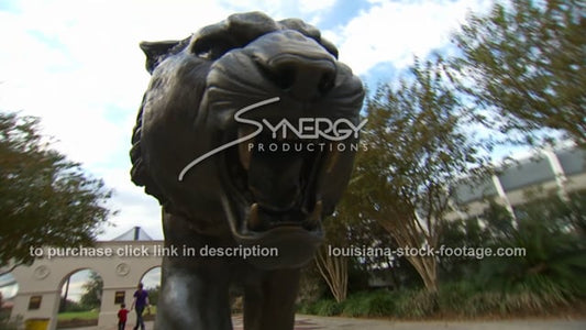 2889 LSU mike the tiger mascot statue dutch angle