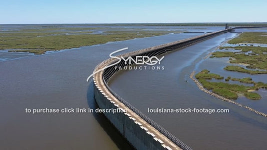 2836 Epic drone aerial IHNC Lake Borgne Surge barrier New Orleans