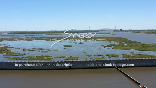 2849 hurricane storm surge protection New Orleans in distance