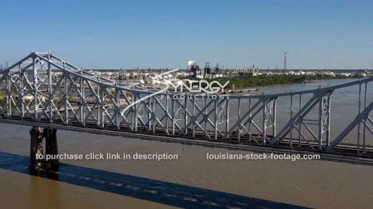 2956 bridge reveals oil refinery chemical plant Mississippi River