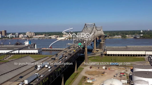 2994 Baton Rouge traffic jam video aerial