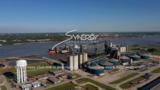3001 Port of Baton Rouge shipping dock stock footage video