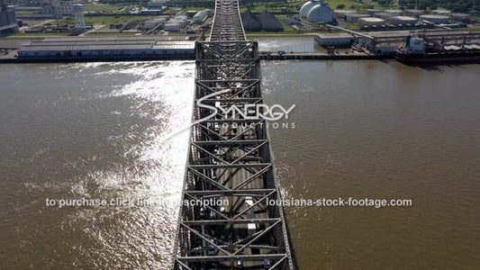 2991 epic aerial Port of Baton Rouge on Mississippi River