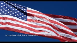 1275 slow motion proud american flag