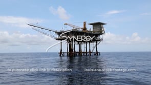 0459 decommissioned oil gas platform slow dolly into