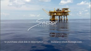 0444 offshore oil rig gas platform in blue water deep water