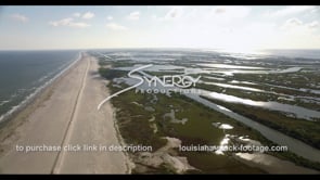 0535 Louisiana coast restoration with eroded marsh