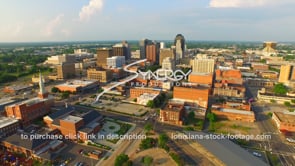 1248 Epic shreveport aerial drone stock footage video