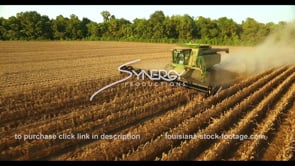 0619 Super nice soybean harvesting drone aerial farmer on tractor farming