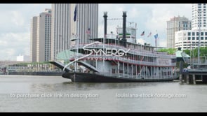 1115 iconic New Orleans riverboat departing french quarter