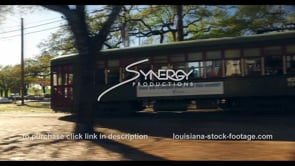 1093 Iconic New Orleans streetcar video stock footage