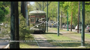 1084 New Orleans streetcar stock video