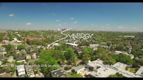 1060 aerial drone over New Orleans skyline dolly in