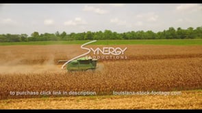 1040 Epic corn field harvest stock footage video