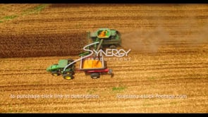 1033 epic corn harvest shot aerial drone boom up video