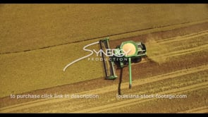 0759 Epic aerial view rice harvest in America's farm belt