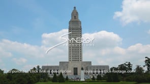 0004 Louisiana state capitol time lapse wide shot