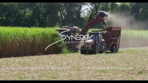 0887 tractor harvesting sugarcane tilt up