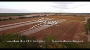 0900 Epic cinematic drone descent into cotton farm harvest
