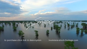 0043 epic awesome beautiful aerial drone shot atchafalaya basin swamp dolly in at sunset