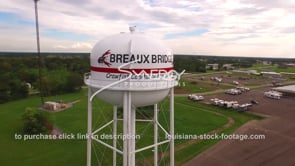 0095 Breaux Bridge Louisiana water tower 1 aerial drone view