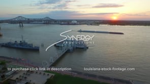 0174 Epic aerial Baton Rouge Mississippi river water front