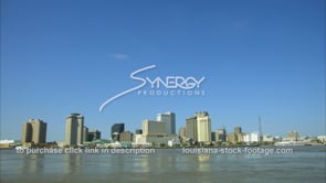 0231 New Orleans skyline with negative space for graphics blue sky
