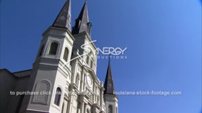 0234 Pan blue sky St Louis catholic cathedral in french quarter