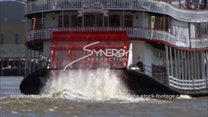 0249 XCU river boat steamboat cruise ship paddle wheel