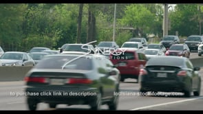 0414 Stop and go Baton Rouge Traffic close up stock footage video