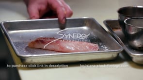 0388 seafood restaurant chef seasoning fish