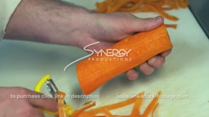 0379 chef peeling carrot slow motion