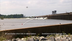 1305 morganza spillway opening raging Mississippi flood waters