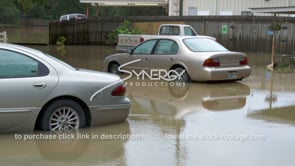 0317 CU cars in flood water from flooding river rain storm