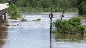 0324 raging fast moving flood water of flooding river