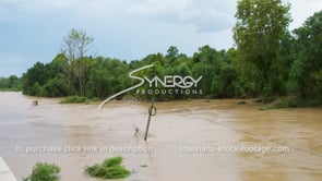 0338 hurricane windy conditions flooding flooded river raging