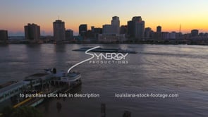 1377 Epic awesome aerial New Orleans downtown skyline