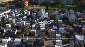 1396 Dramatic aerial New Orleans St Louis Cemetery #1